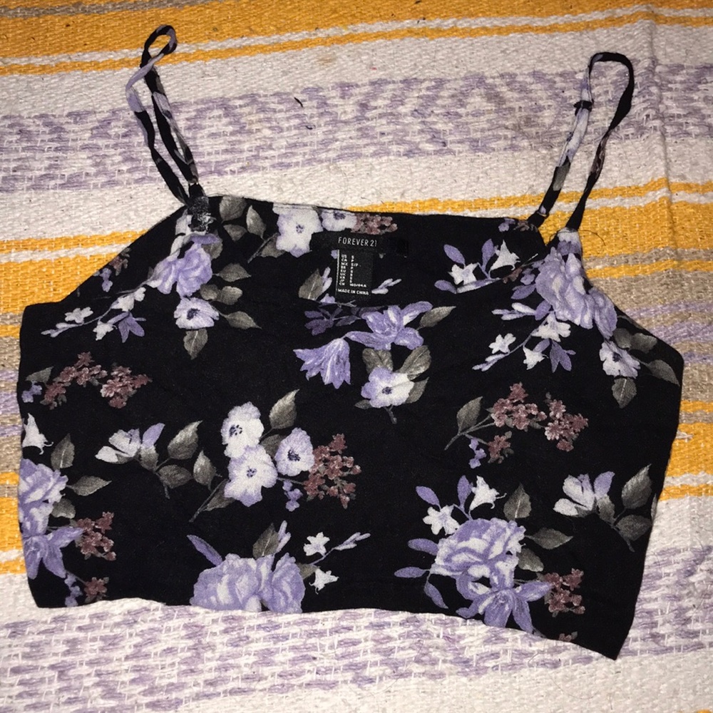 Floral crop top